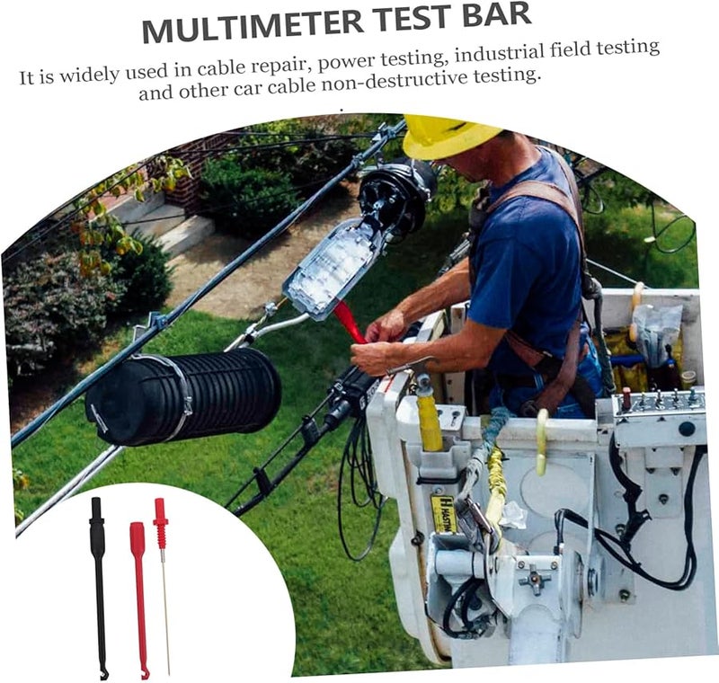 Assorted Color Multimeter Test Probe Wire 18 8X1 5CM Insulated Steel Gold Plated Copper Automotive - Image 5